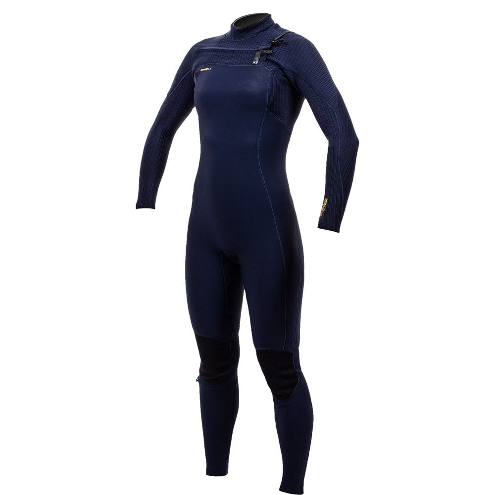O'Neill Womens Hyperfreak 4/3mm+ Chest Zip Wetsuit Abyss