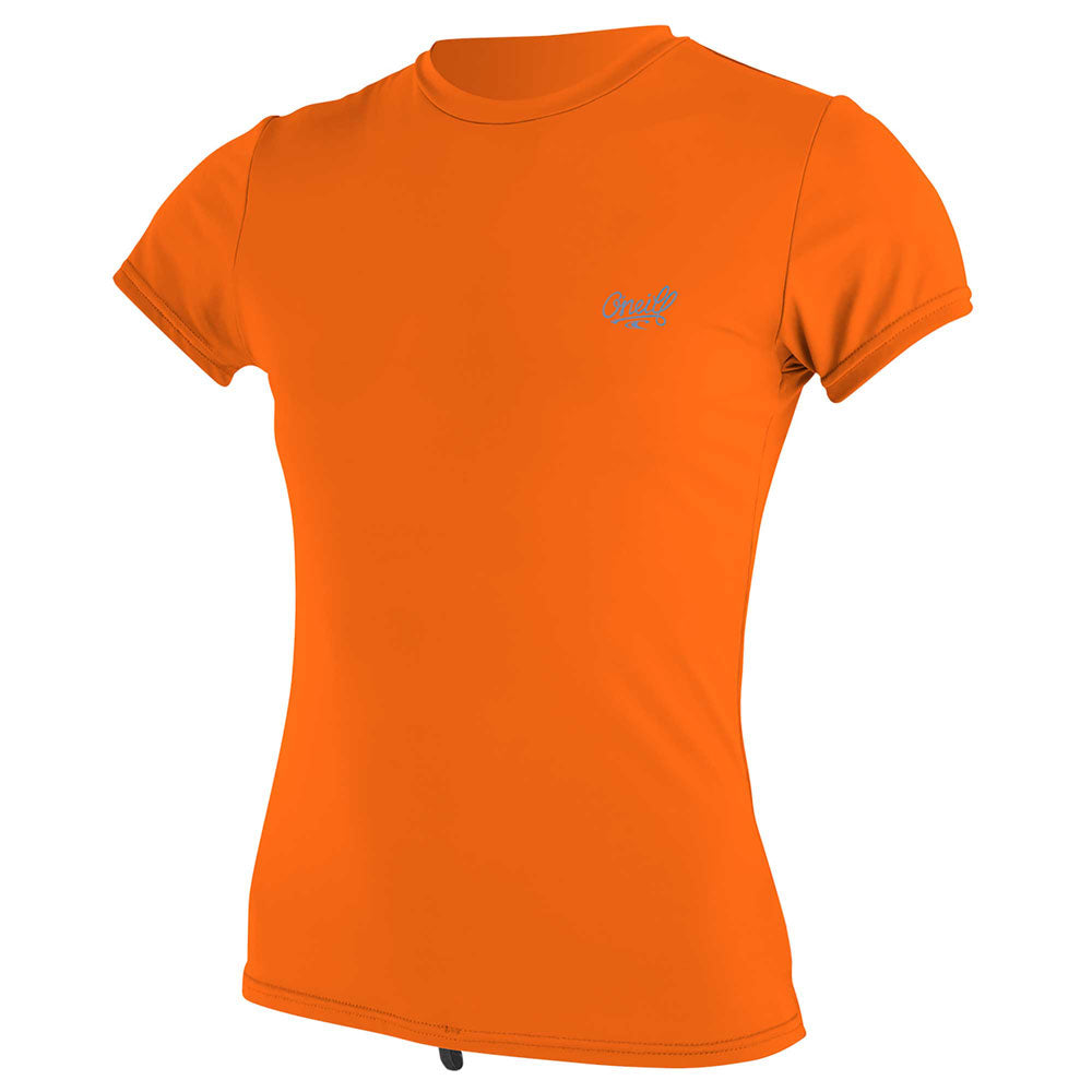 O'Neill Womens Premium Skins Short Sleeved Sun Shirt  - Papaya