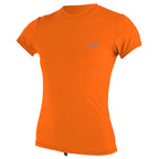 O'Neill Womens Premium Skins Short Sleeved Sun Shirt  - Papaya