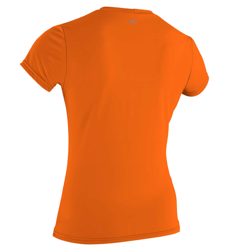 O'Neill Womens Premium Skins Short Sleeved Sun Shirt  - Papaya