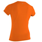 O'Neill Womens Premium Skins Short Sleeved Sun Shirt  - Papaya