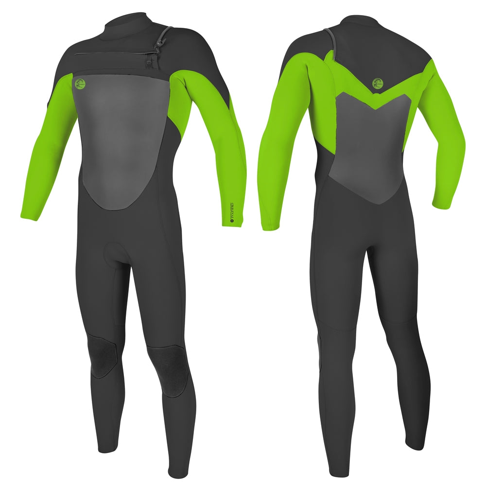 O'Neill O'Riginal 3/2mm Chest Zip Full Wetsuit - Graphite/Day Glo