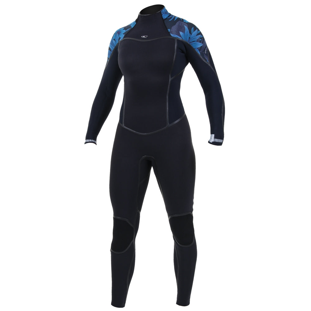 O'Neill Womens Psycho One 5/4mm BZ Winter Wetsuit - Black/Abyss