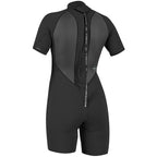 O'Neill Womens Reactor 2mm Shortie Wetsuit  - Black/Black/Black