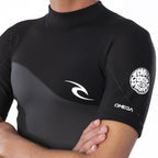 Rip Curl Omega 1.5mm Back Zip Shortie Wetsuit - Black