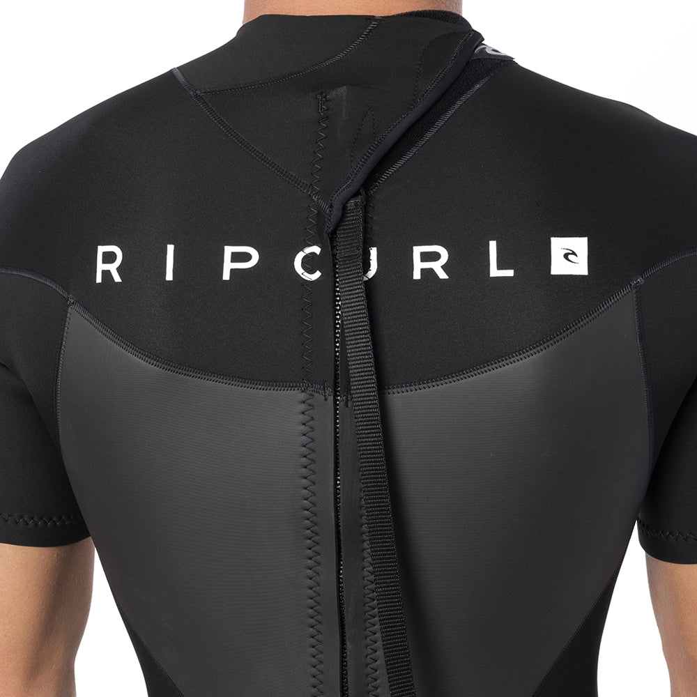 Rip Curl Omega 1.5mm Back Zip Shortie Wetsuit - Black