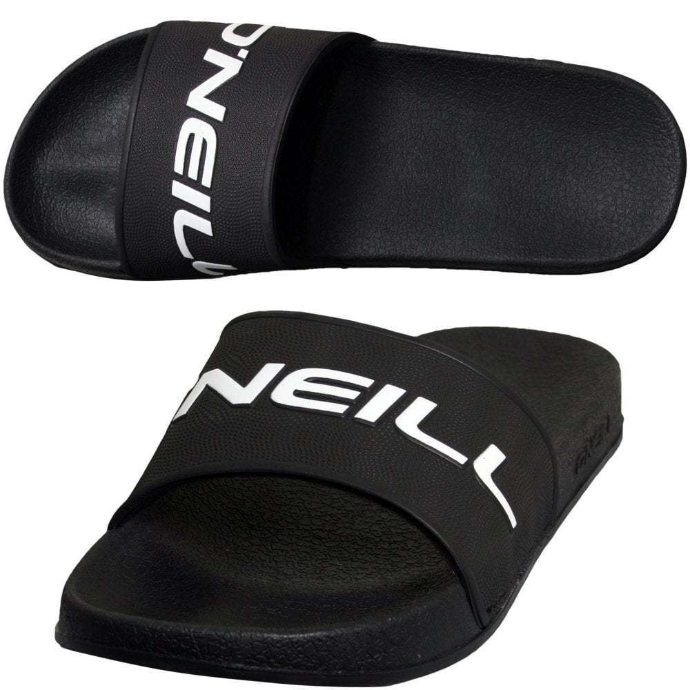 O'Neill Slide Logo Sandals - Black Out
