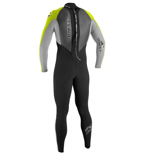 O'Neill Reactor 3/2mm Kids Full Wetsuit Black Flint Lime