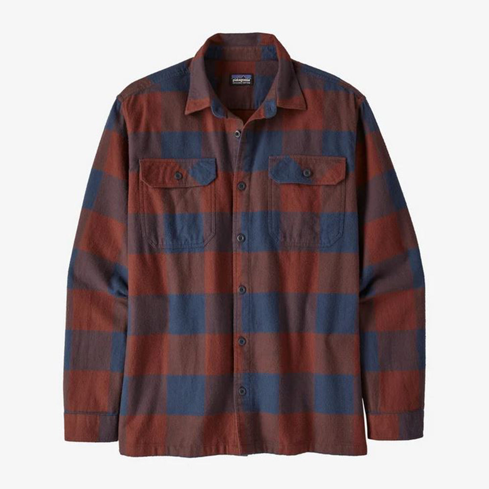 Patagonia Long Sleeved Organic Cotton Fjord Flannel Shirt