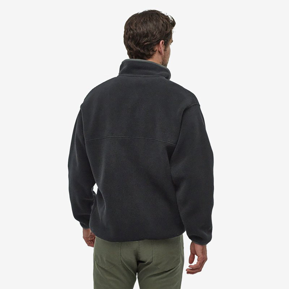 Patagonia Synchilla Snap-T Pullover - Black With Forge Grey