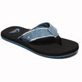 Quiksilver Monkey Abyss Flip Flops - Blue/Black/Blue