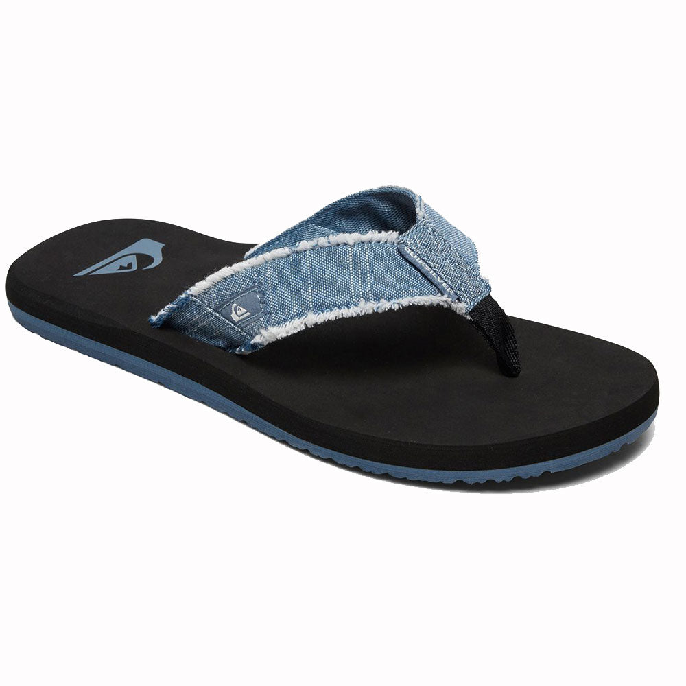 Quiksilver Monkey Abyss Flip Flops - Blue/Black/Blue