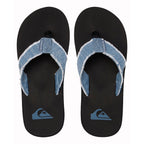 Quiksilver Monkey Abyss Flip Flops - Blue/Black/Blue