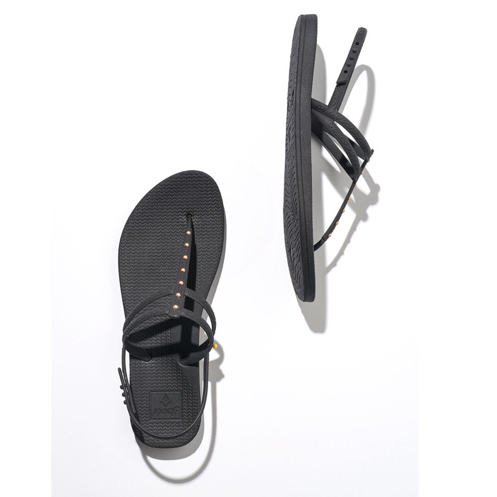 Reef Womens Escape Lux T Stud Flip Flops - Black