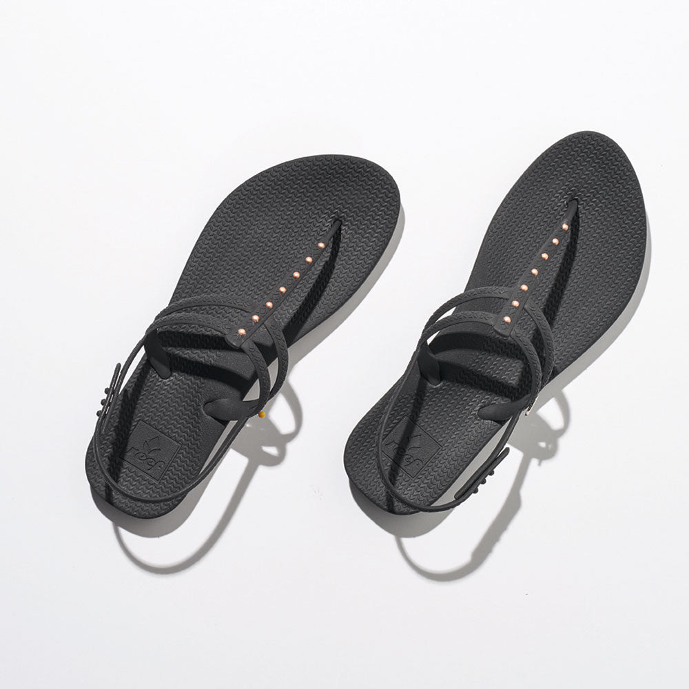 Reef Womens Escape Lux T Stud Flip Flops - Black