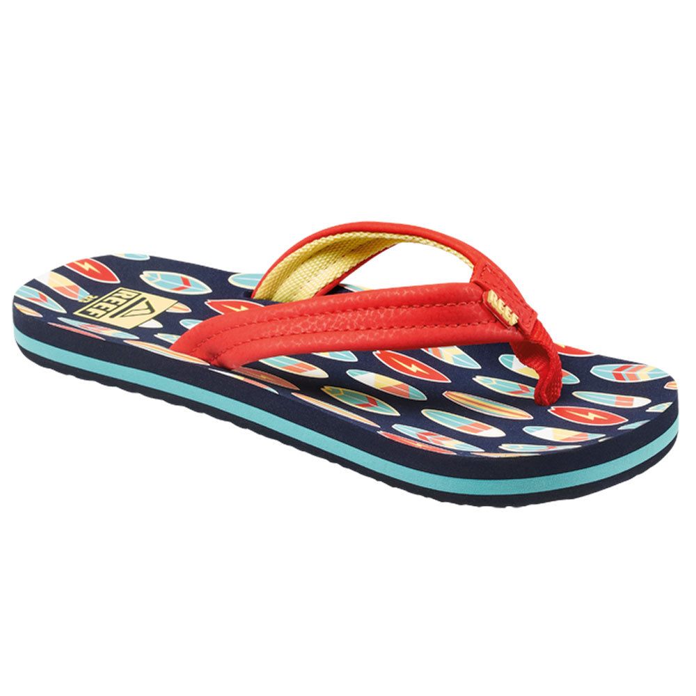 Reef Boys Ahi Flip Flops - Red Surfer