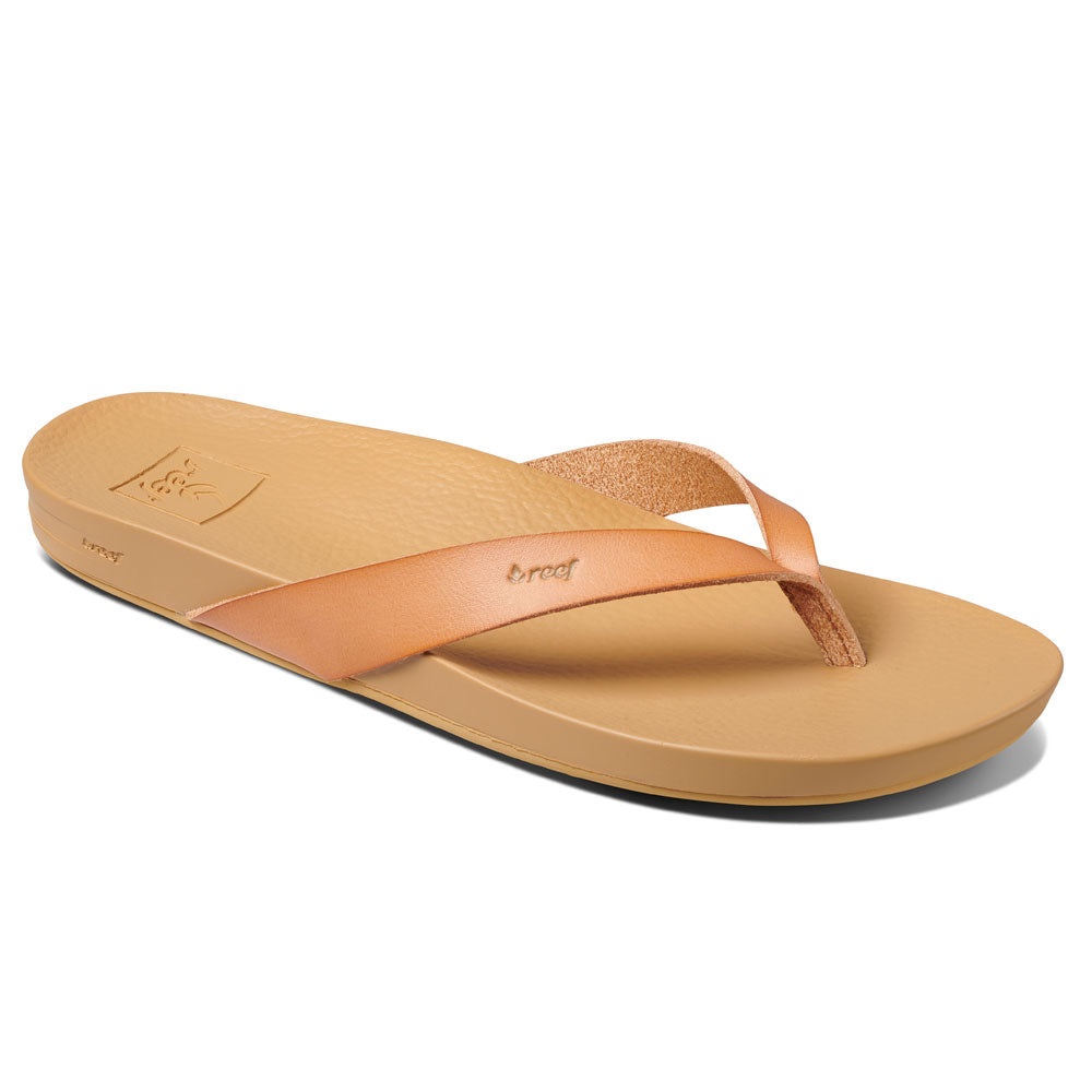 Reef Womens Cushion Bounce Court Flip Flops - Natural