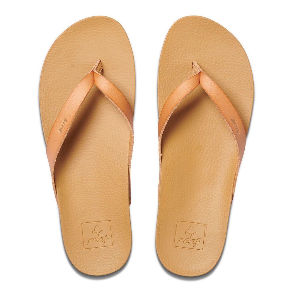 Reef Womens Cushion Bounce Court Flip Flops - Natural