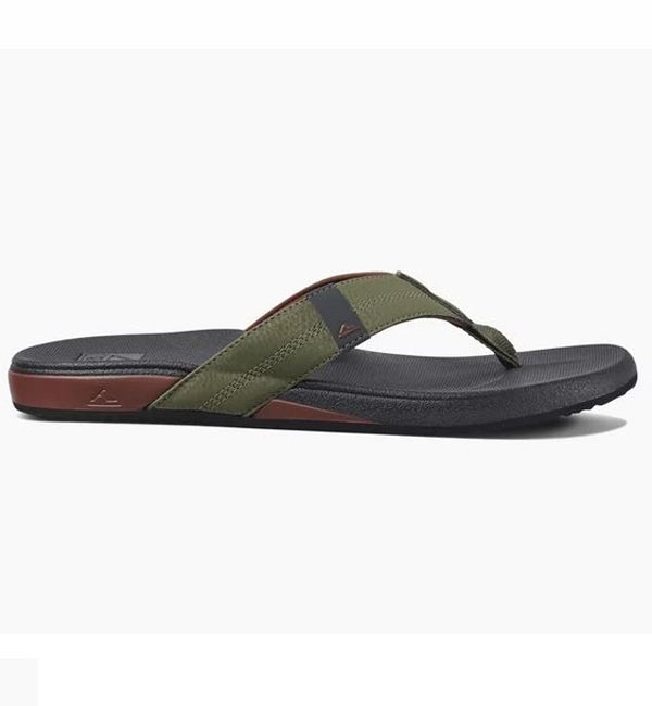 Reef Cushion Bounce Phantom Flip Flops  - Olive Red