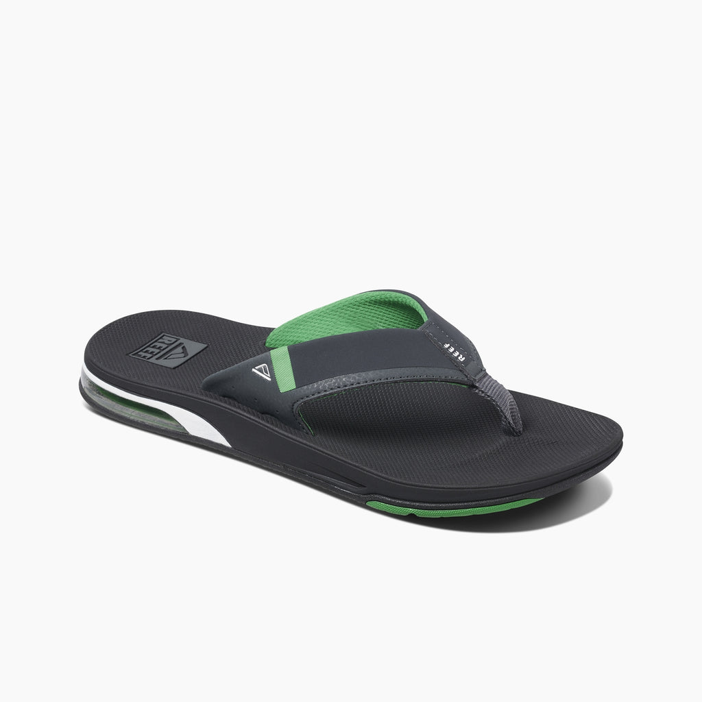 Reef Fanning Low Flip Flops  - Black/Green