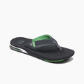 Reef Fanning Low Flip Flops  - Black/Green