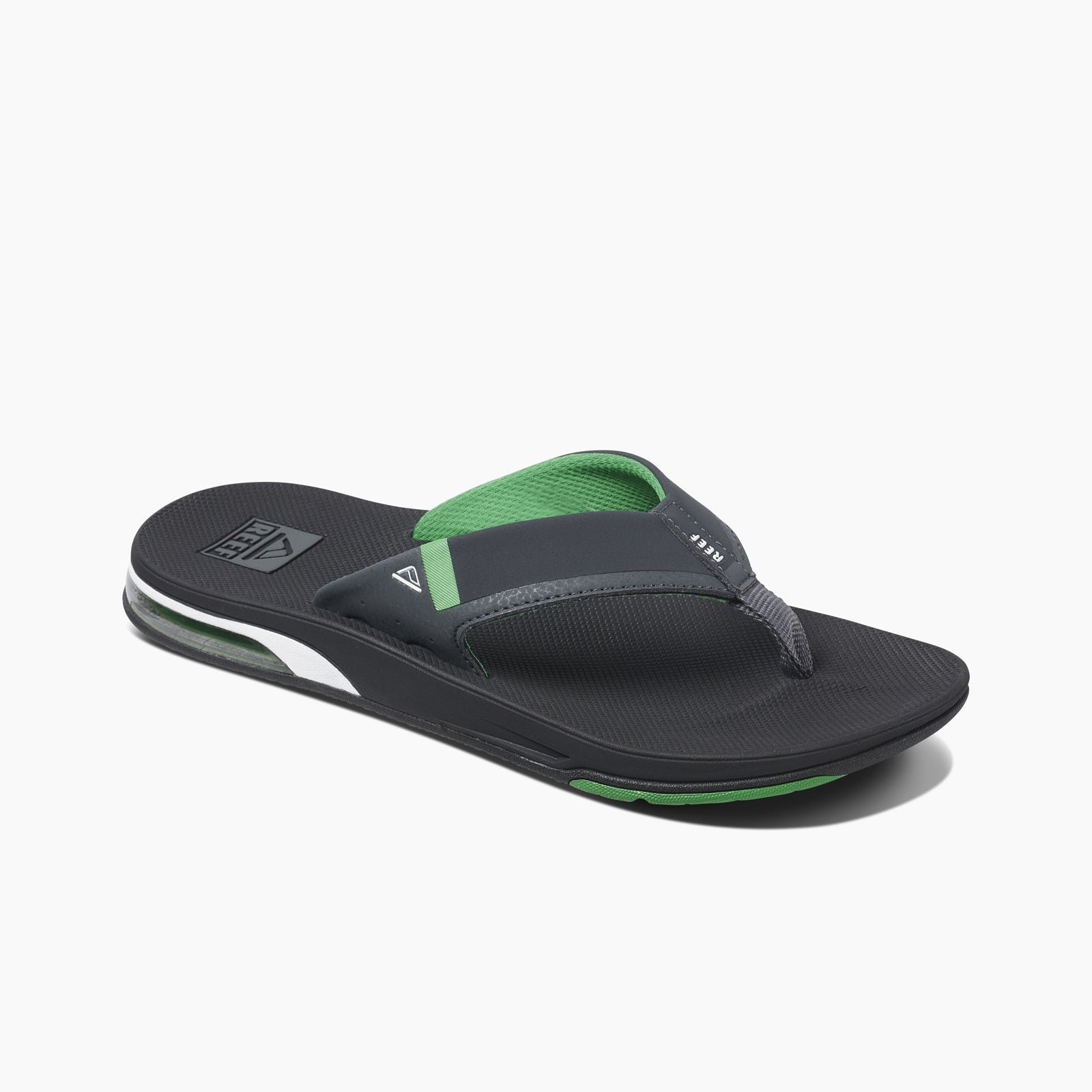 Reef Fanning Low Flip Flops  - Black/Green