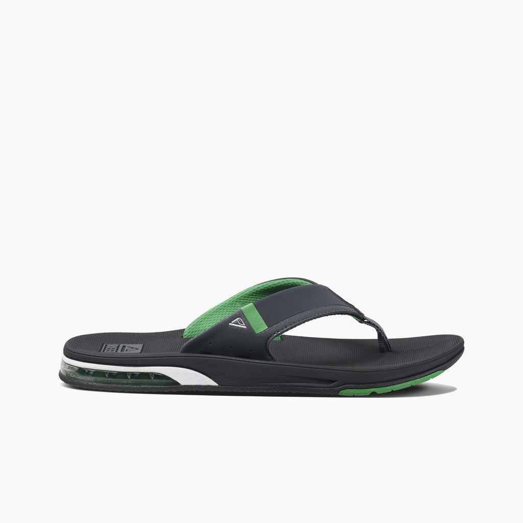 Reef Fanning Low Flip Flops  - Black/Green