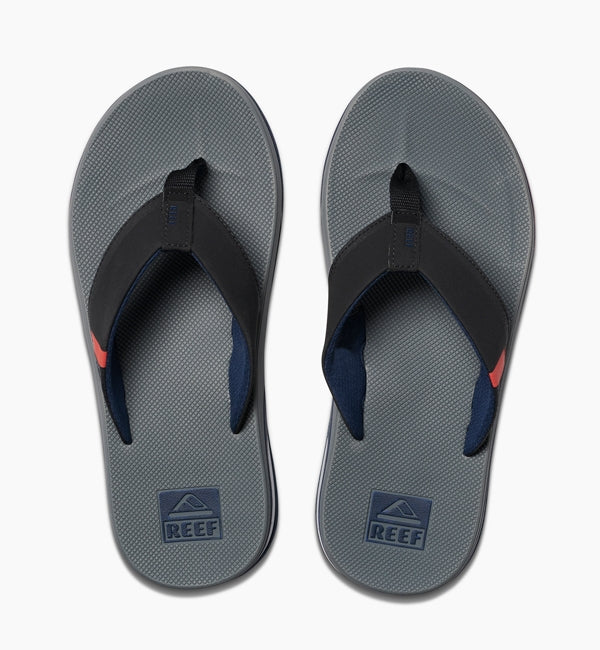 Reef Fanning Low Flip Flops  - Grey/Black/Red