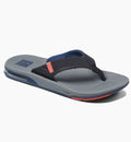 Reef Fanning Low Flip Flops  - Grey/Black/Red