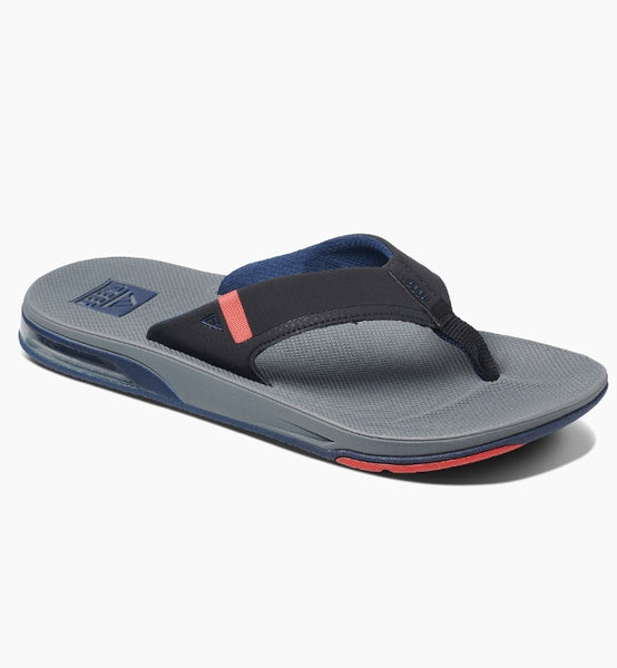 Reef Fanning Low Flip Flops Grey Black Red