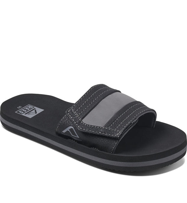 Reef Boys Ahi Slide Sandals  - Black
