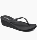 Reef Womens Krystal Star Flip Flops  - Black/Black