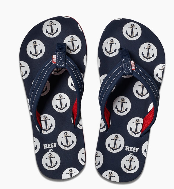 Reef Boys Ahi Flip Flops  - Anchors