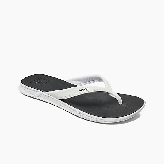 Reef Rover Catch Pop Flip Flops - Black/White