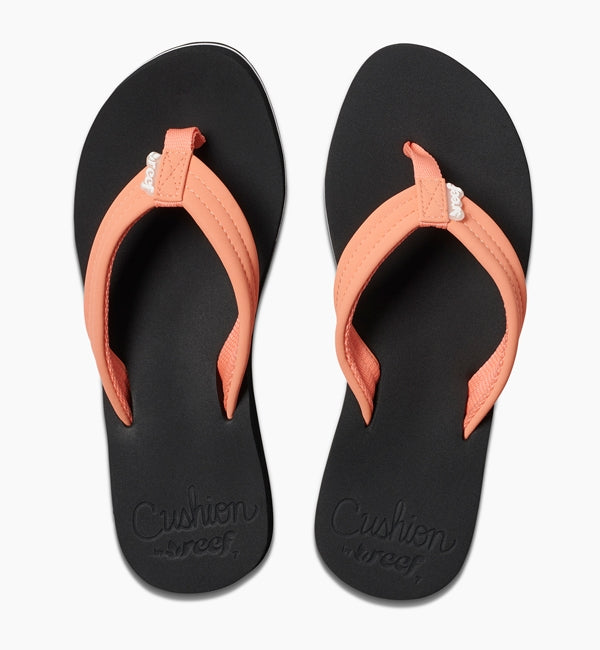 Reef Womens Cushion Breeze Flip Flops  - Coral