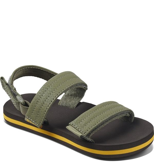 Reef Kids Little Ahi Convertible Sandals  - Brown/Olive