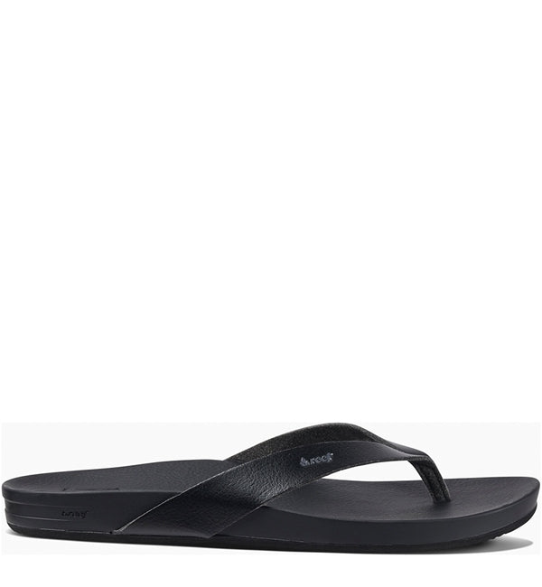 Reef Womens Cushion Bounce Court Flip Flops  - Black