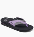 Reef Womens Fanning Flip Flops  - Grey/Purple