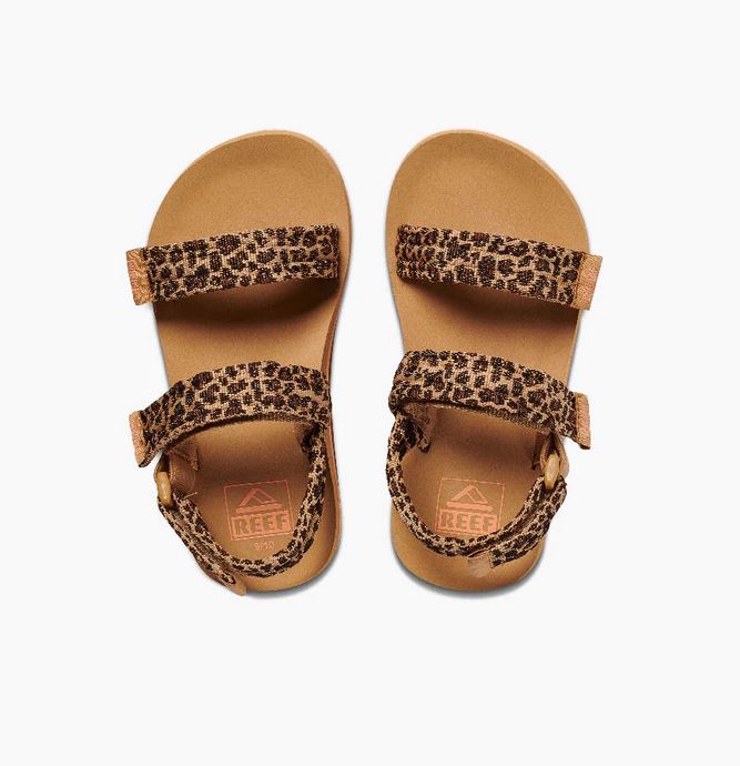 Reef Girls Little Ahi Convertible Sandals  - Leopard