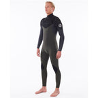 Rip Curl Dawn Patrol 3/2mm Chest Zip Summer Wetsuit  - Dark Green