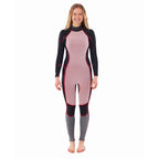 Rip Curl Womens Dawn Patrol 5/3mm Back Zip Winter Wetsuit - Black
