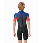 Rip Curl Junior Omega 1.5mm Shortie Wetsuit  - Neon Red