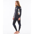 Rip Curl Womens Dawn Patrol 4/3mm C/Z Wetsuit  - Charcoal Grey