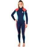 Rip Curl Womens Dawn Patrol 4/3mm Back Zip Wetsuit - Navy