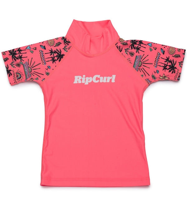 Rip Curl Kids Mini Anak Short Sleeved Rash Vest