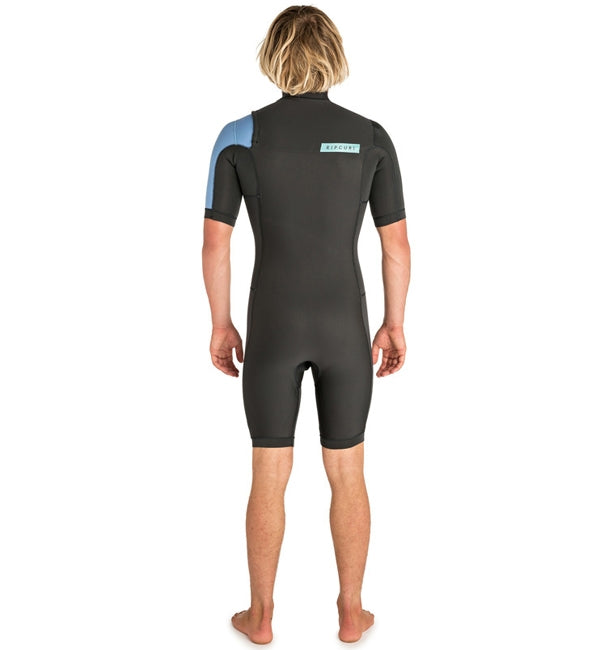 Rip Curl Aggrolite 2mm Chest Zip Shortie Wetsuit - Teal