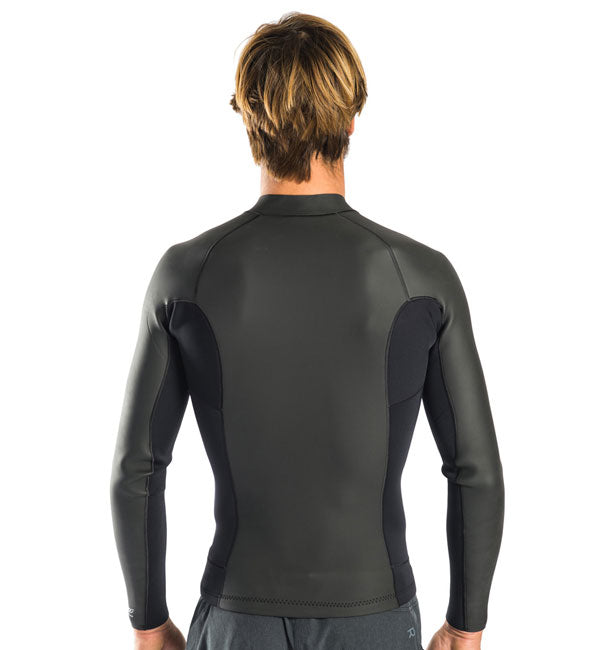 Rip Curl Aggrolite Long Sleeve Front Zip Jacket - Black