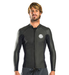 Rip Curl Aggrolite Long Sleeve Front Zip Jacket - Black