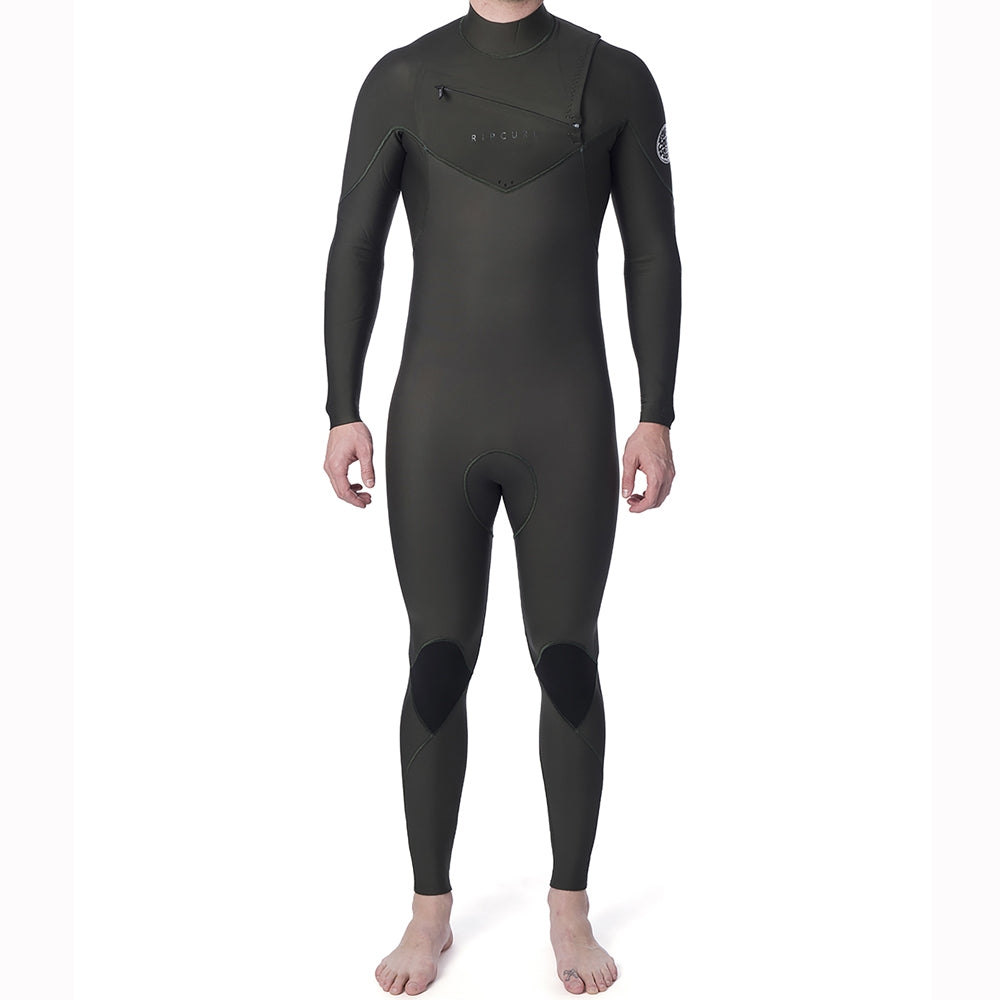 Rip Curl Dawn Patrol Performance 5/3mm Chest Zip Wetsuit - Khaki
