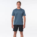 Rip Curl Dawn Patrol Short Sleeved Surf Tee - Navy Marle